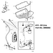 Volvo Penta 3886066 Oil Line