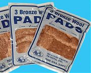 Western Pacific 35000 Fine Bronze Wool Pads 3/PK