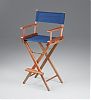 WhiteCap 60045 Teak Captain´s Chair with Blue Seat Covers