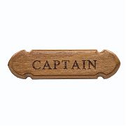 WhiteCap 62670 Teak Captain Name Plate