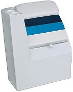 Wise 8WD1305R1008 Lean Back Recliner, Right Radius - White/Navy/Blue