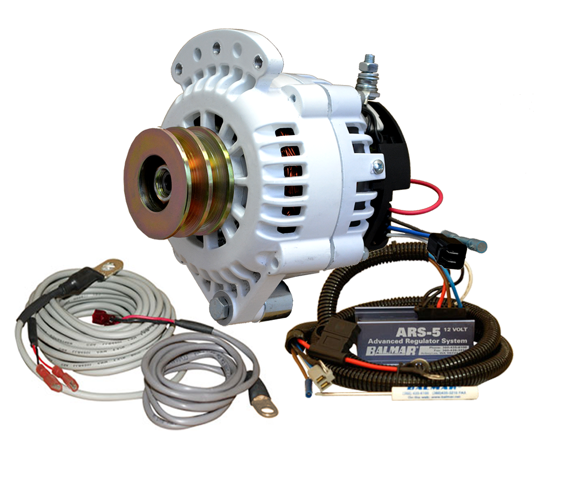 Balmar 621VUP120DV Charging Kit Alternator, ARS5 Regulator