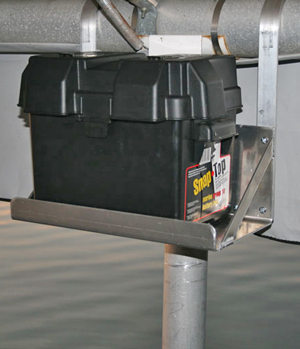 lake lite single universal hanging battery tray - lake