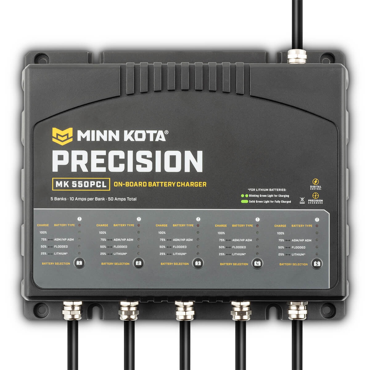 thumbnail image 2 of Minn Kota MK-210 Two-Bank On-Board Battery Charger 2 of 9