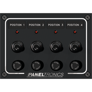 Paneltronics Waterproof Panel - DC 4-POSITION Toggle Switch & Fuse with ...