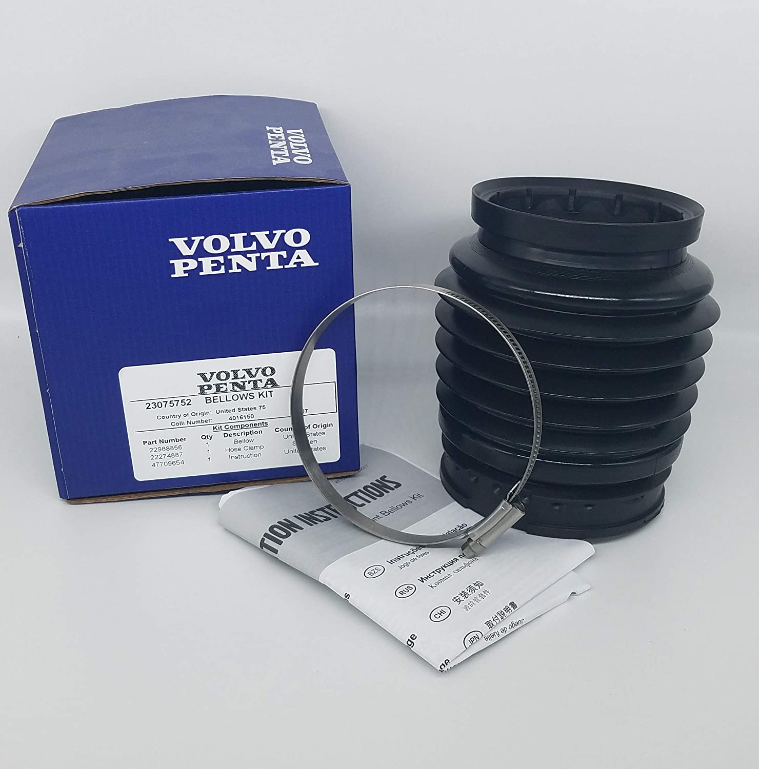 Volvo Penta 23075752 Bellows Kit Volvo Penta 23075752 Volvo Penta