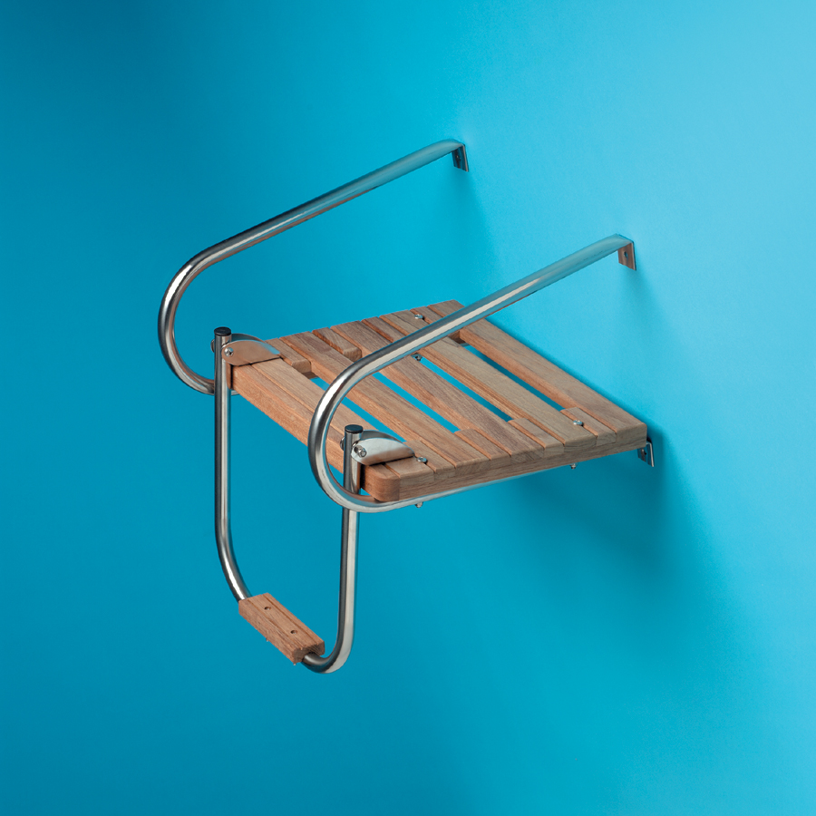 WhiteCap 60903 Teak Swim Platform with Ladder Inboard/Outboard